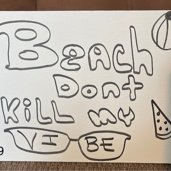 Canvas paint kits - hand drawn (Summer Prints for Sale) - Picture 6 of 15